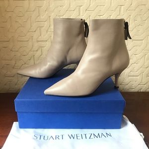 Stuart Weitzman  Leather Pointed Toe Boots